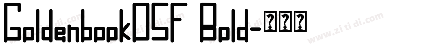 GoldenbookOSF Bold字体转换